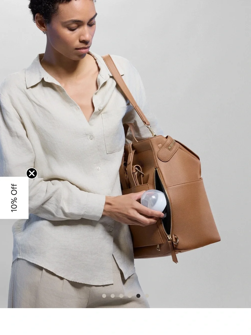 Mina Baie Kinny Brown BabyBag/Backpack